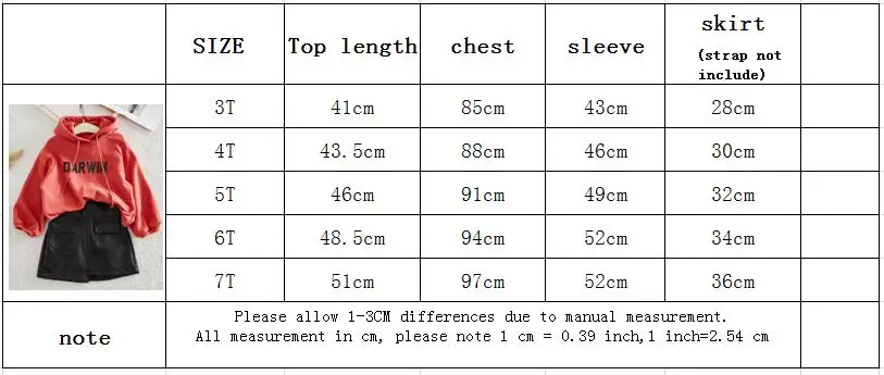 Комплект одежды для маленьких девочек, толстовка с капюшоном и длинными рукавами и кожаная юбка новые модные крутые комплекты для маленьких девочек комплект для детей возрастом от 3 до 7 лет