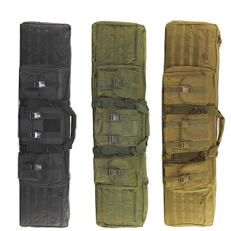 

120cm Military Nylon Rifle Gun Bag Case Molle Backpack Double Rifle Airsoft Bag Outdoor Shooting Portable Hunting Accessories