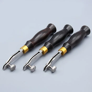 

DIY Leather Craft Scribe Adjustable Pro Stitching Groover Crease Leather Tools Handle Stitching Sewing and Groover Sewing Tools