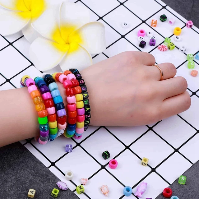 1000pcs Pony Beads Letter Beads Hair Beads Kandi Beads Bracelet Charms For  Beads Bracelet Making Kit - Beads - AliExpress