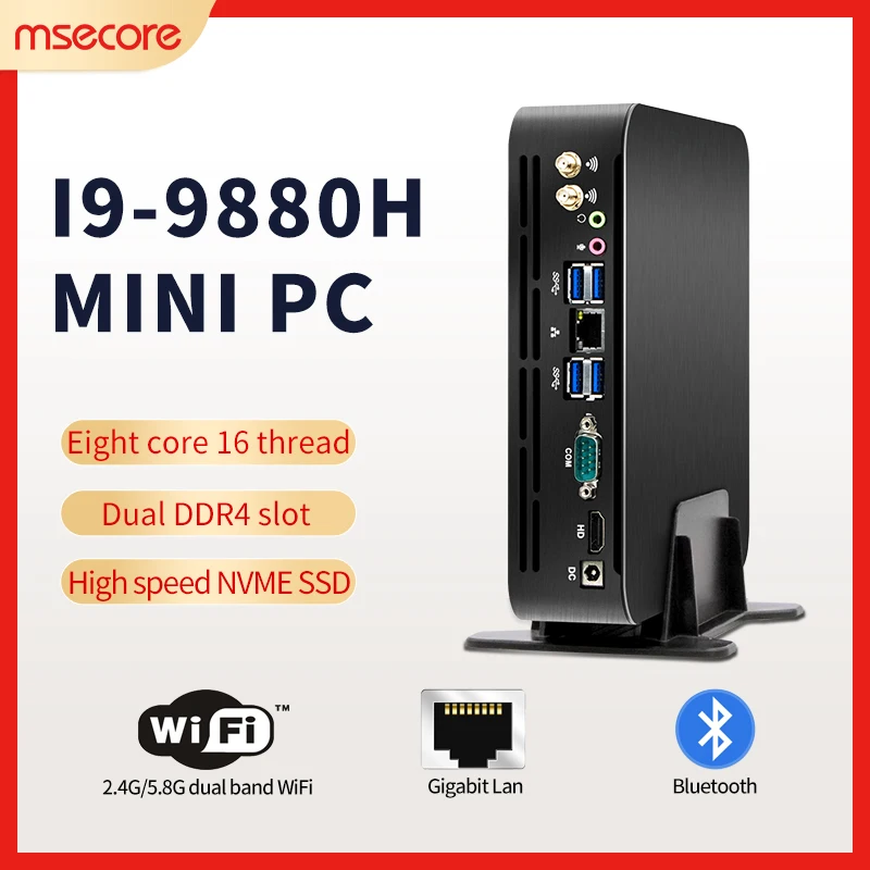 Игровой мини-ПК MSECORE Intel core i9 9880H DDR4 Windows 10 Linux неттоп HTPC HDMI Wi-Fi bluetooth |