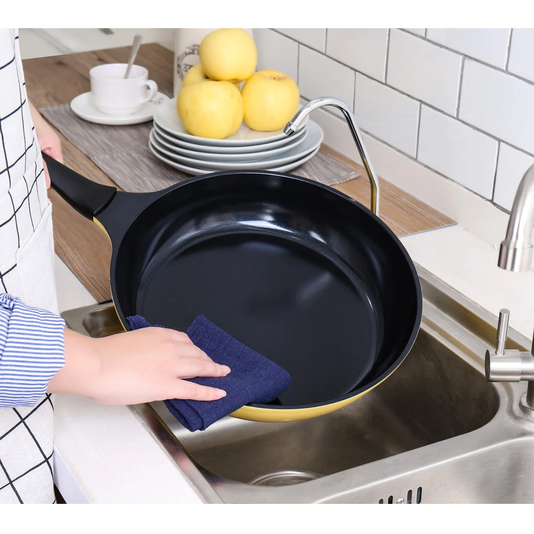 Smartloc 28 см керамическое покрытие из алюминиевого сплава сковорода для готовки Антипригарная посуда гриль блинная кухонная индукционная плита