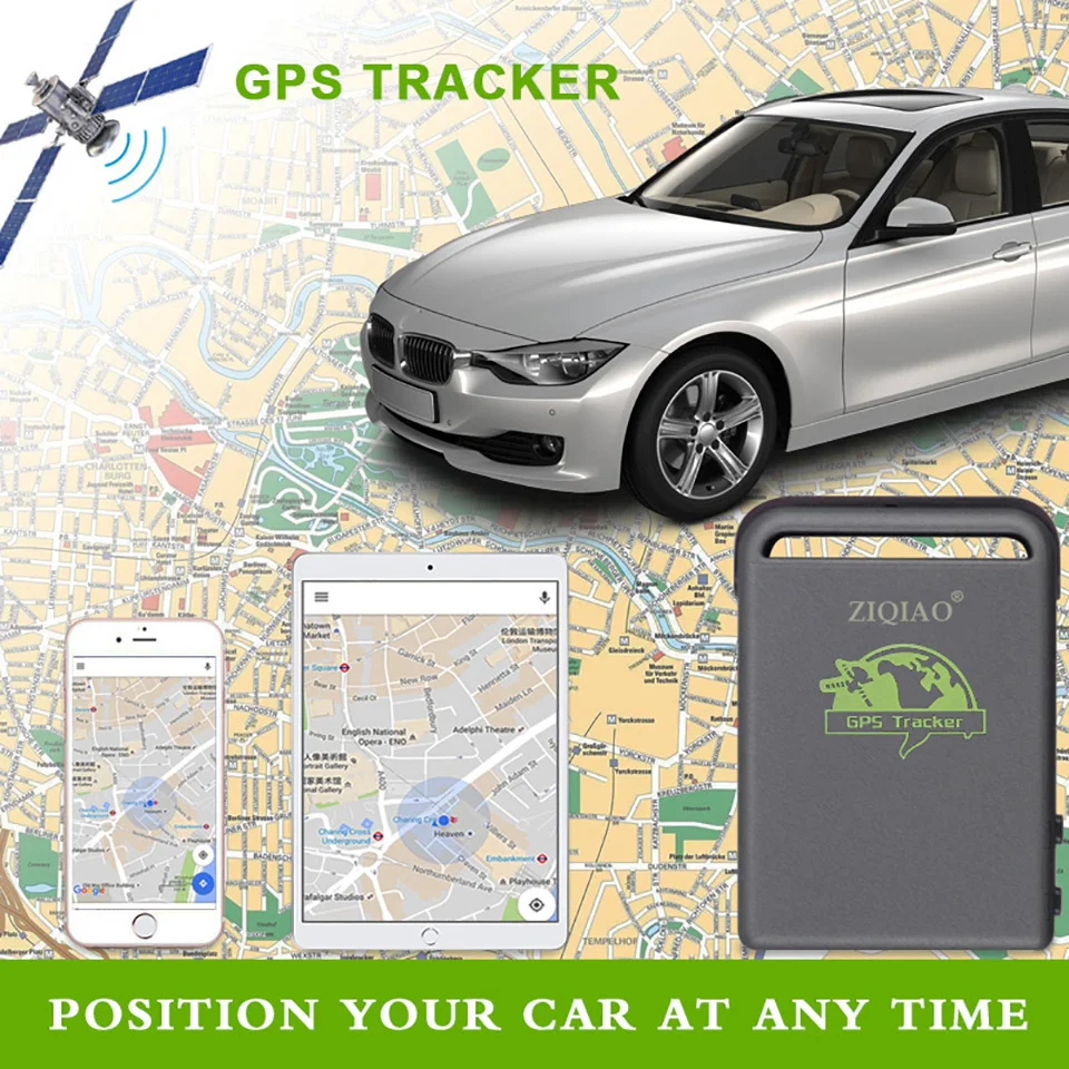Автомобильный gps трекер SOS сигнализация скорость сигнализации электронный забор трекер GSM/GPRS/gps трекер мотоцикл трекер ZIQIAO TK102