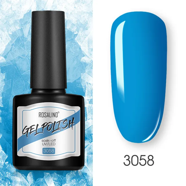 ROSALIND 8ml Gel Nail Polish Shiny Matte Effect Gel Polish For Manicure Nail Art Design Semi Permanent Painting Varnishes Gel RS17-3058