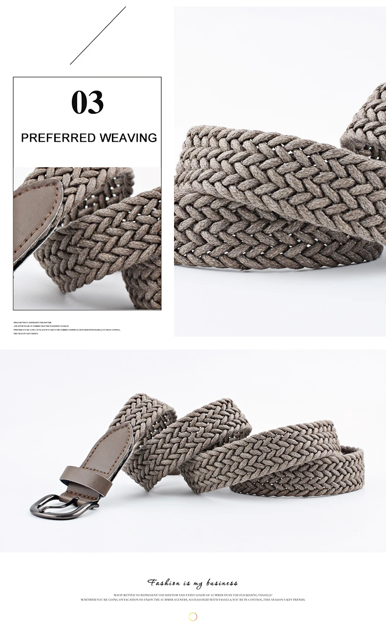 mens brown leather belt D&T 2021 New Fashion Belt Men Women Unisex Knitted Metal Alloy Pin Buckle Casual Trend Style For Jeans Quality PU Leather Belt leather belt