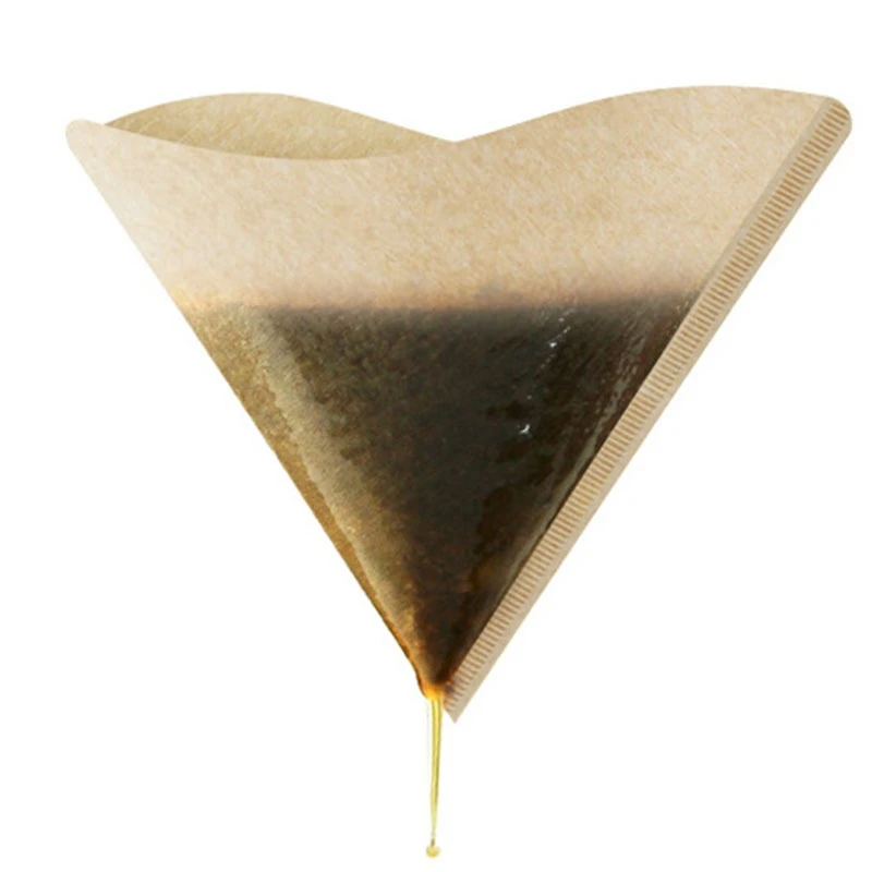 200 шт V Форма кофе фильтр бумага 1-2Cup для V60 капельница кофе фильтры чашки Эспрессо кофе капельные инструменты бумажные фильтры