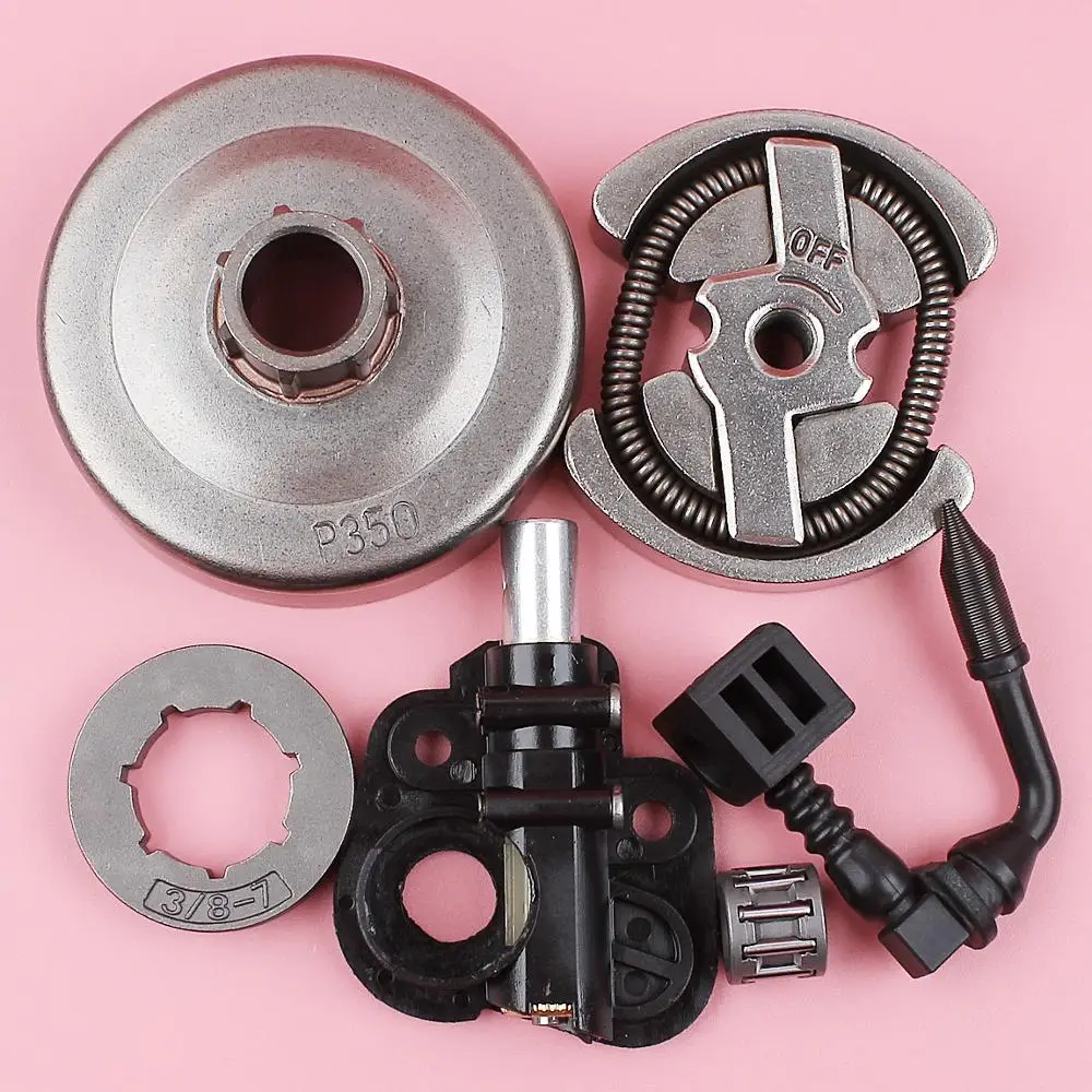 

3/8 7T Clutch Rim Sprocket Rim Oil Pump Kit For Poulan 1900 1950 1975 2050 2055 2075 Chainsaw 530071259 530047061 530014949