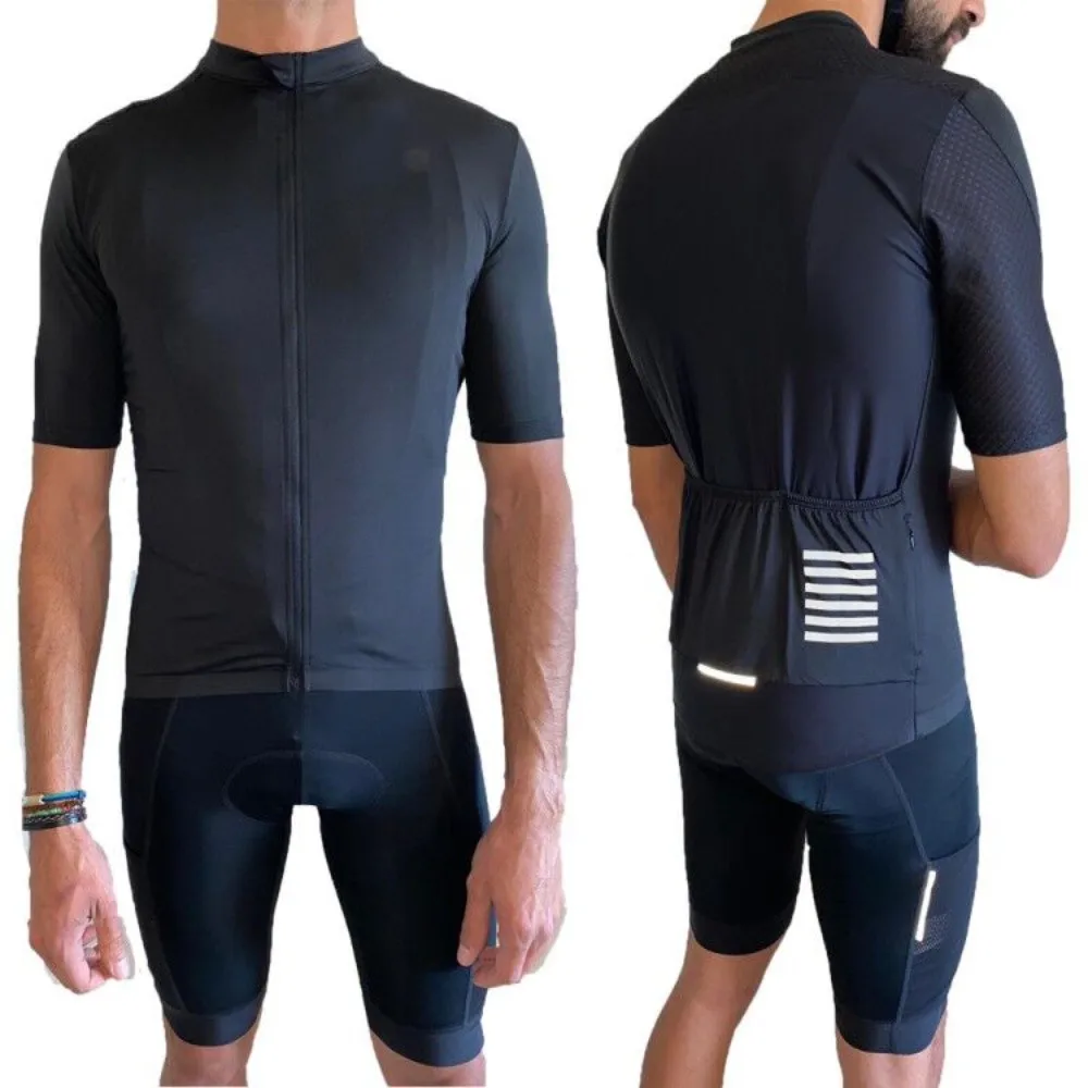 2020 Classic Black cycling jersey Race fit Korea fabric bicycle Top