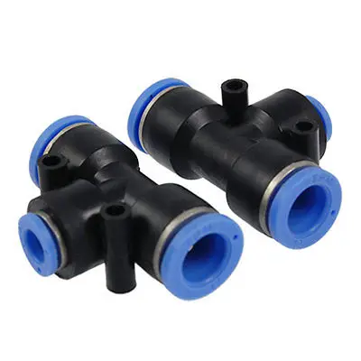 

2 Pcs Pneumatic 8mm to 12mm Quick Fittings T Connector