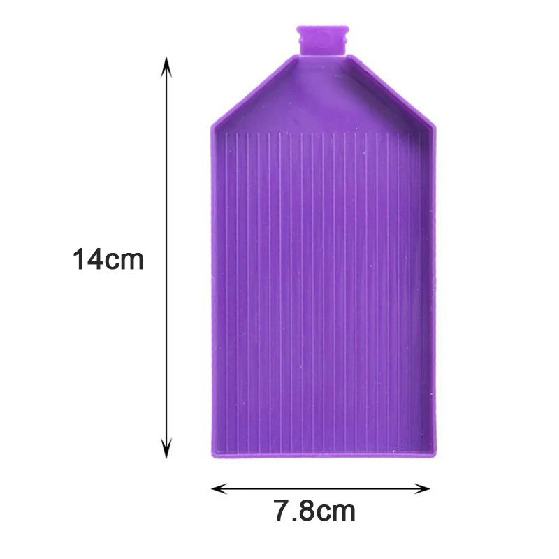 1PC Large Capacity Handwork Square Point Drill Diamond Painting Plastic Tray Plate DIY Embroidery Tools 