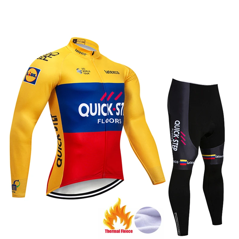 Pic Color quickшаг команда Велосипедная куртка 9D велосипед брюки набор Ropa Ciclismo мужские зимние термо флис pro трикотаж для велосипедистов Майо Одежда - Цвет: Pic Color