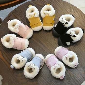 

Toddler Baby Boys Girls Soft Soled Snow Cotton Shoes Autumn Winter Crib Shoes