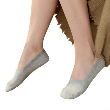 

2020 New Fashion Lady Cotton Socks Breathable Silicone Non-slip Female Summer Invisible Sock Women Trendy Asakuchi Short Sox