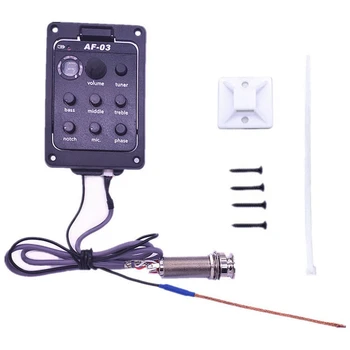 

Electric Guitar Dual Mode Preamp EQ AF-03 Pickup EQ Preamp with Mic Beat Board
