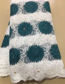 

New French Milk Silk Net Lace Fabric 2020 High Quality African Tulle Lace Fabric With Rhinestone For Nigerian Wedding ALL4155