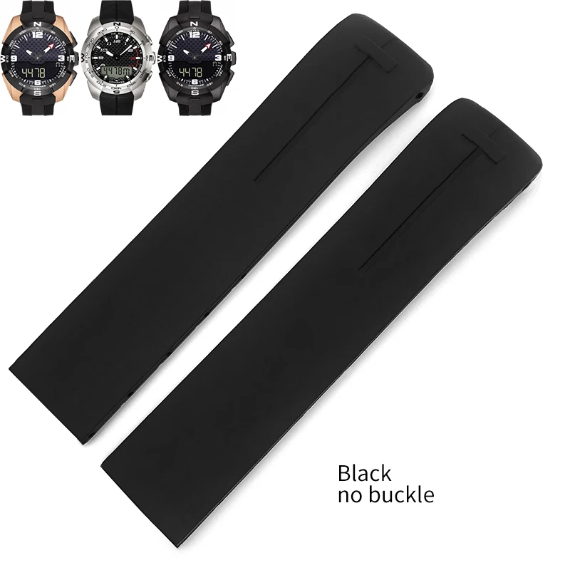 Bracelet En Silicone 21mm Pour Tissot T-TOUCH – Souple, Léger, Confortable – Boucle Déployante