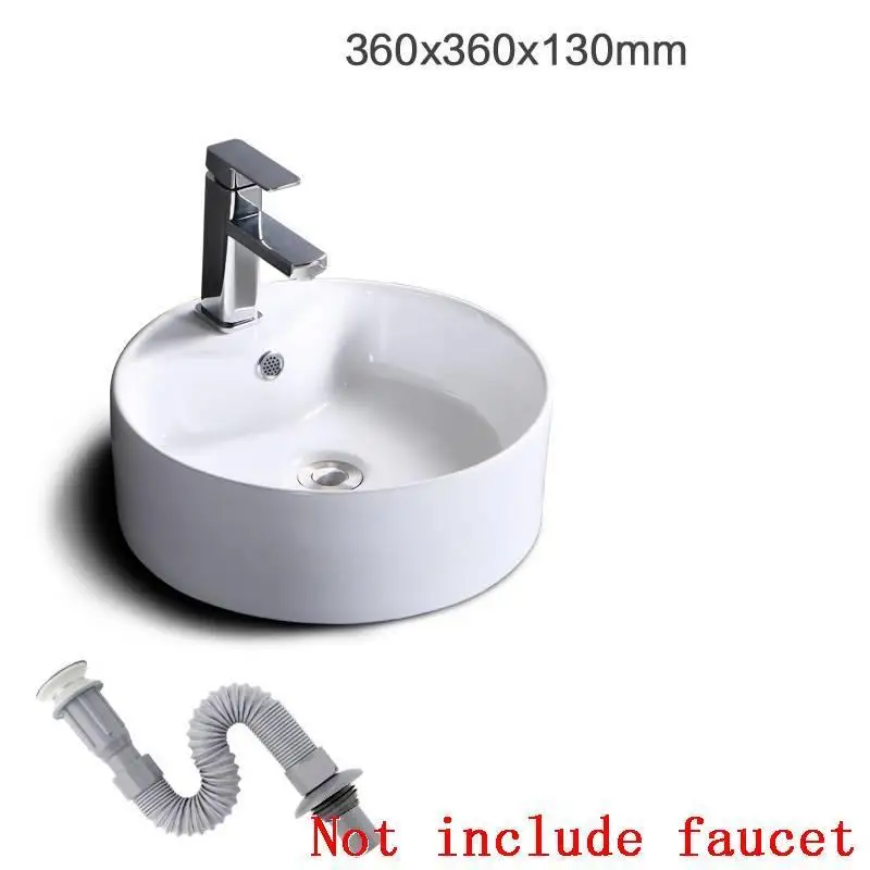 Черный Wasbak Bagno Waschtisch Wastafel Para Salle Bain Bacia De Lavagem Bassin Pia бассейна Куба Banheiro раковина для ванной Lavabo - Цвет: MODEL B