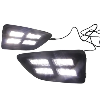 

2Pcs for Hyundai Rena 2017-2018 with Yellow Steering Car Daytime Running Lights