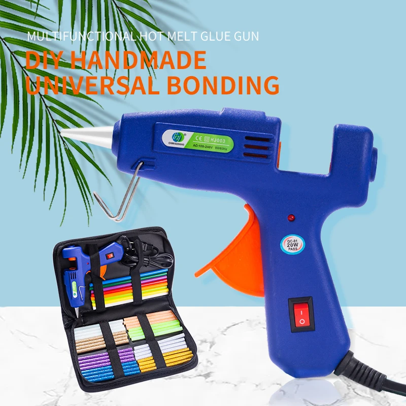 Mini Hot Melt Glue Gun 20w High Temperature Heat Hot Melt Silicone Gun