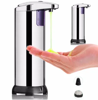 

250ML Automatic Electroplate Intelligent Liquid Soap Dispenser Stainless Steel Infrared Handfree Sanitizer Soap for Detergent