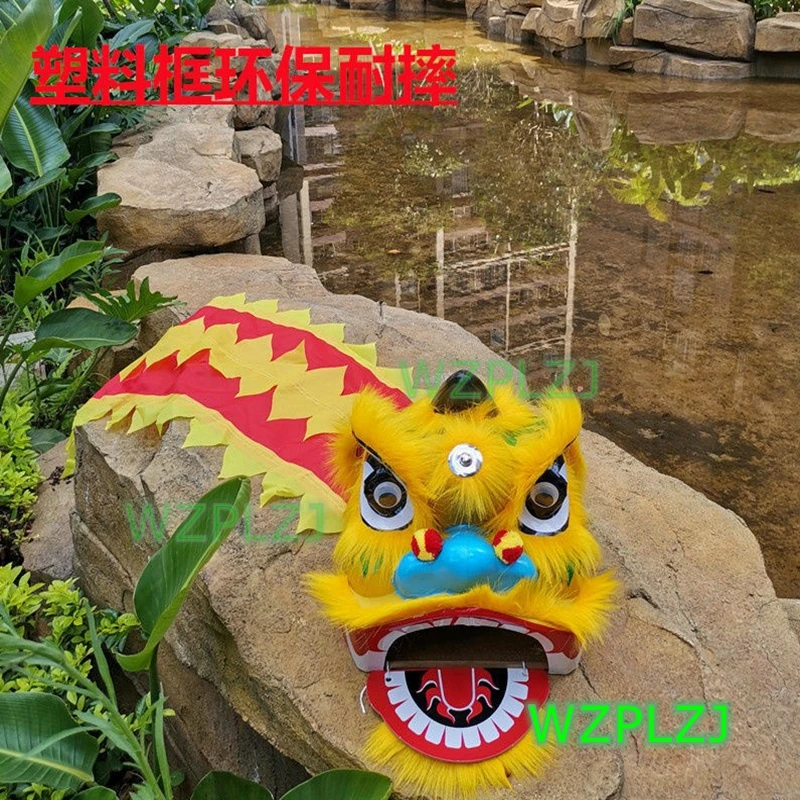 12 inch  Chinese Lion Dance Costume Set  2-5 Age Kid Children Play Gift Props Game Party Carnival Sport Outdoor Parade Stage