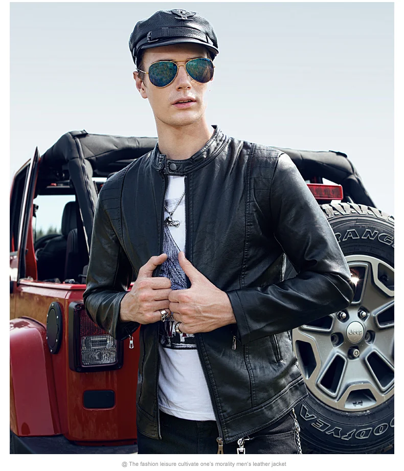 Кожаная куртка, мужские пальто, M-3XL, высокое качество, искусственная кожа, верхняя одежда для мужчин, бизнес, осень, мужская куртка 983