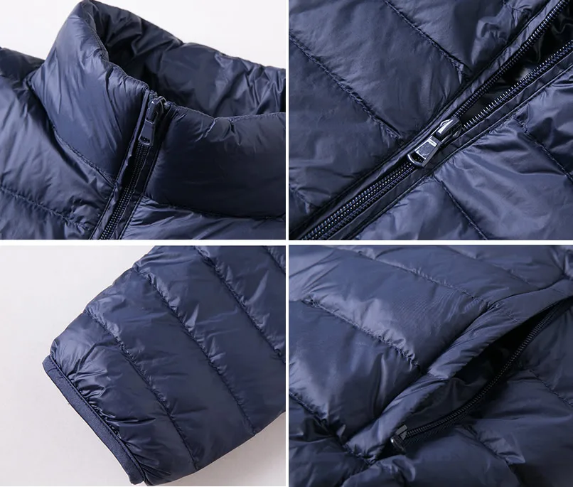 COGOXO Brand Autumn Winter Light Down Jacket Men's Fashion Hooded Short Large Ultra-thin Lightweight Youth Slim Coat H1
