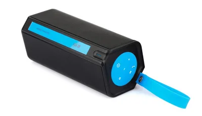 Открытый водонепроницаемый портативный Bluetooth динамик сабвуфер hands-free Вызов TF карта FM аудио воспроизведение возможность бас Музыка cente - Цвет: Синий