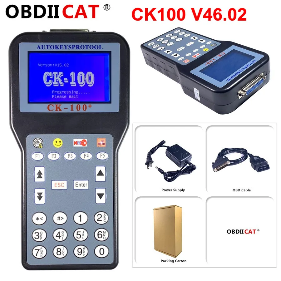 

OBDIICAT CK100 V46.02 Auto Key Programmer CK-100 Updated Version Of SBB CK 100 Better Than V99.99 Car Diagnostic Tool
