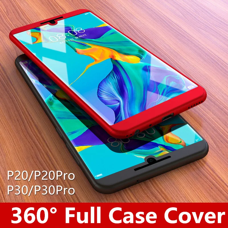 

Luxury 360 Full Cover Phone Case For Huawei P20 Lite P30 Pro P10 Plus Shockproof Case Cover Mate 20 lite Screen Protector Fundas