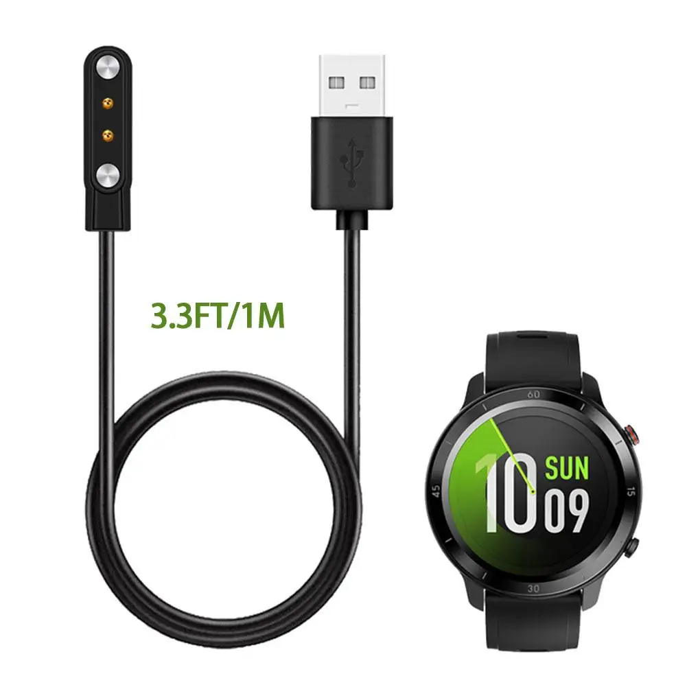 

Smart Watch USB Charging Cable Replacement Magnetic Cable Compatible for Ticwatch GTX Smartwatch Accessories 100cm