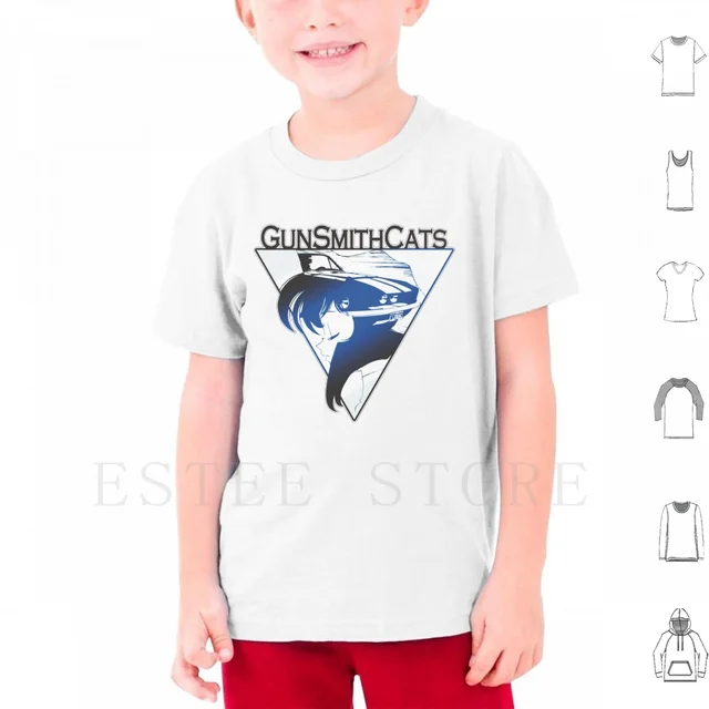 T Shirt Biru Gunsmith Cats Rally Kaus 