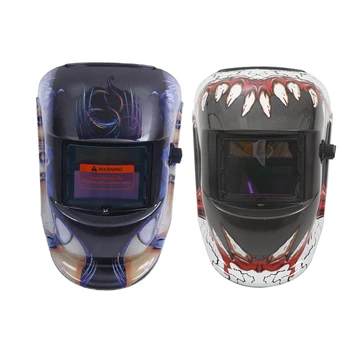 

2 Pcs Auto Darkening Welding Helmet Adjustable MIG TIG ARC Professional Welding Mask, Beautiful Girl & Devil Tooth