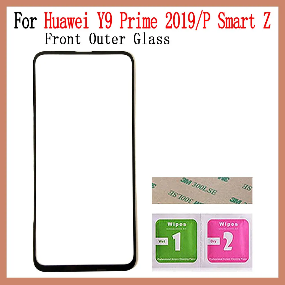 Переднее внешнее стекло для Huawei Y9 Prime 2019 P Smart Z сенсорная панель запасные части