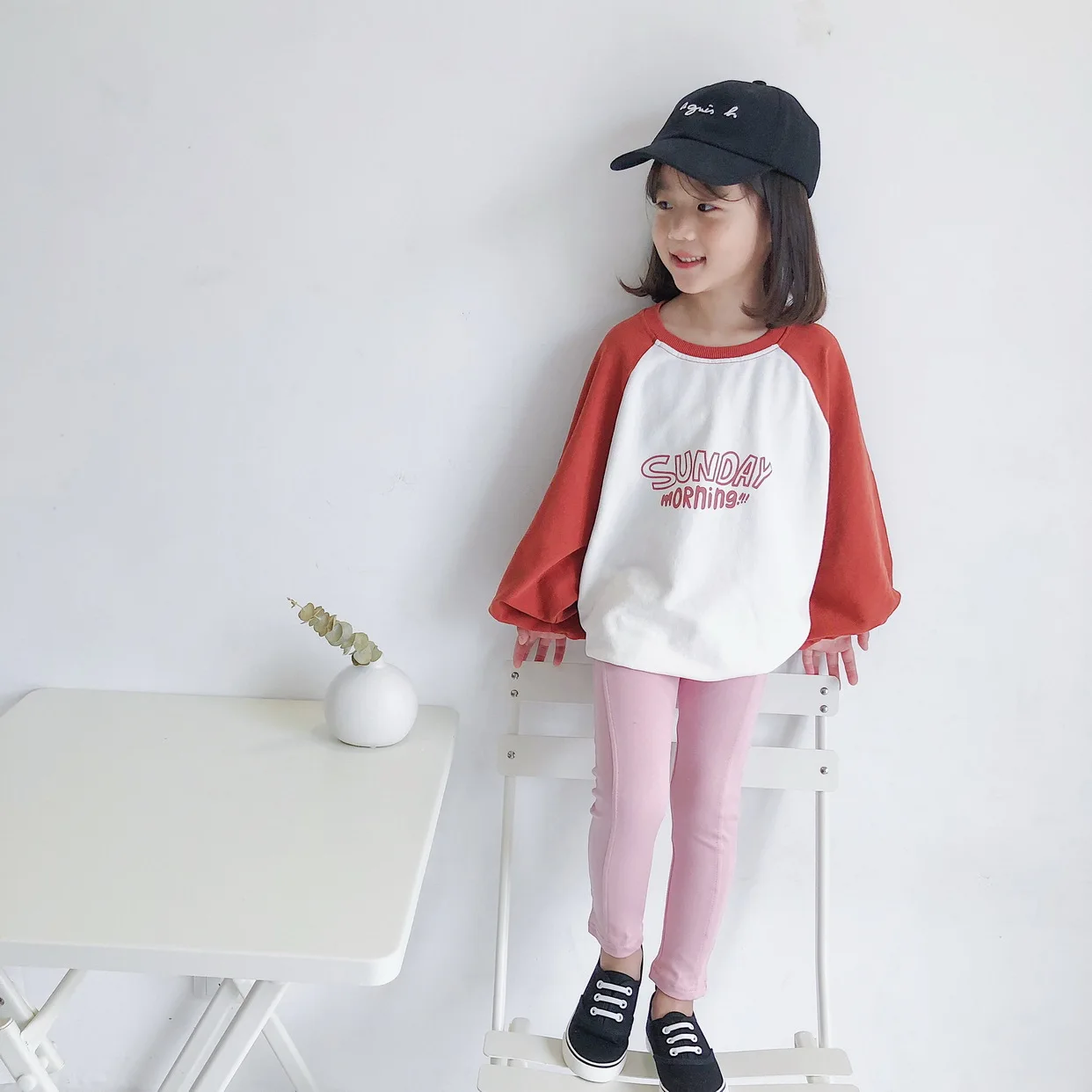 2019ins Autumn And Winter Versitile Fashion kai jiao Fork Design Girls Candy-Colored Run Leggings