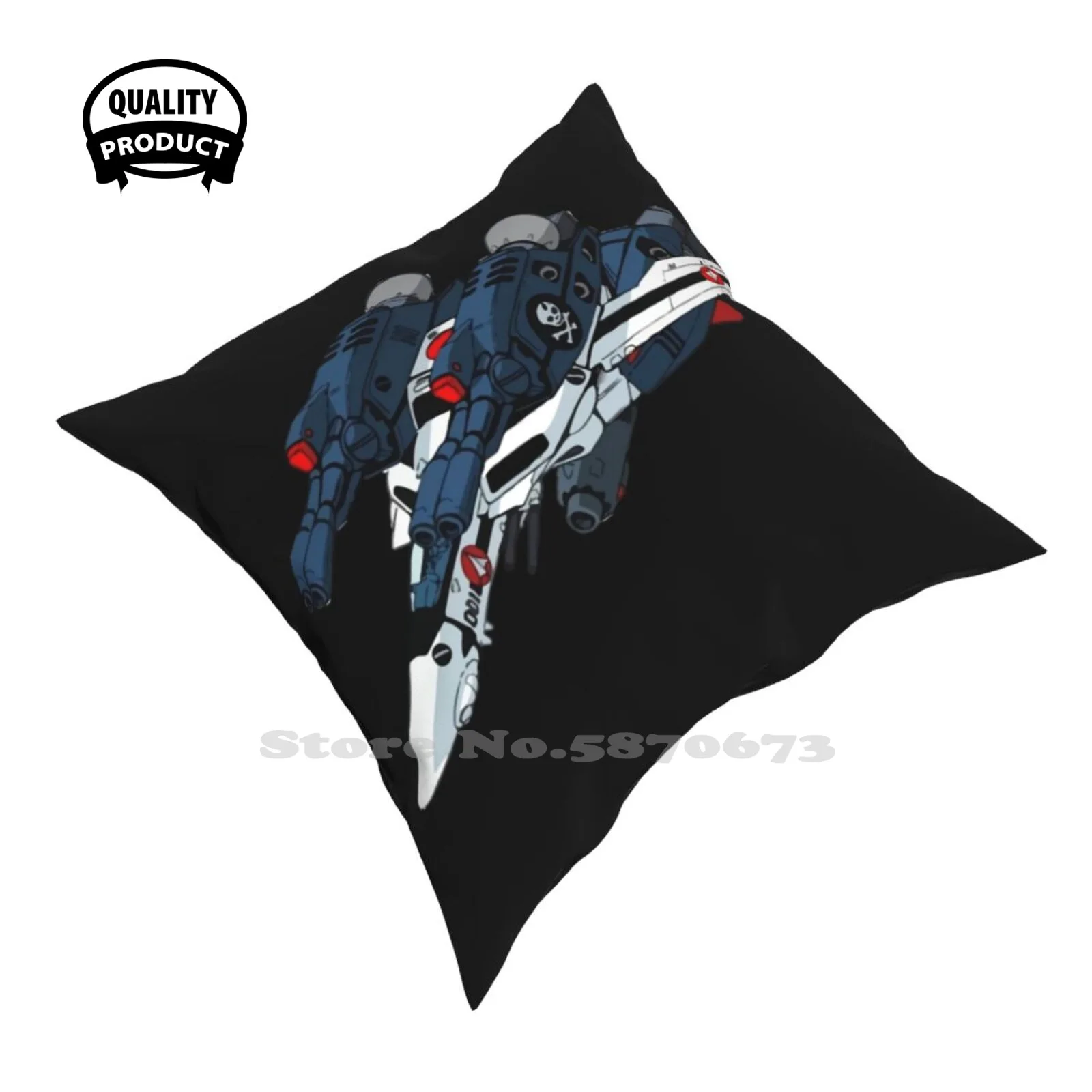 Macross V Valkyrie Camera Da Letto Office Hug Federa Anime Sleeve Macross Air Airplane Mech Robot V Vf 1 Valkyrie