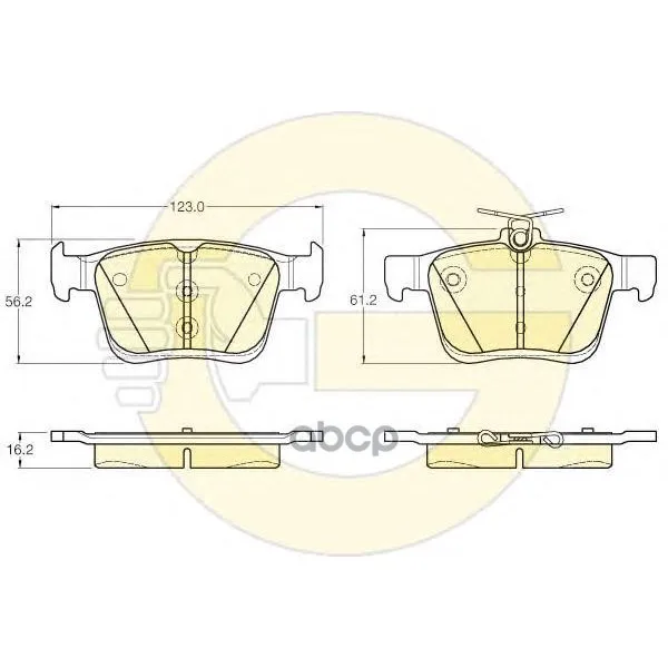 Колодки Тормозные Audi A3/Vw Golf Vii 12- Задние Girling 6119572 Girling арт. 6119572
