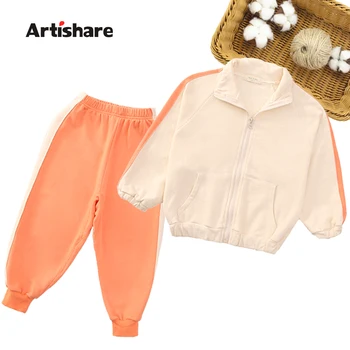 

Teenage Girls Clothing Set Striped Clothes For Girls Outerwear + Pants Girl Outfit Spring Autumn Childrens Clothing