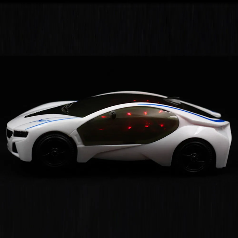 3D суперкар стиль электрическая игрушка С колесными огнями и музыкой дети подарок для мальчиков девочек светомузыкальный проектор Электрический универсальный дропшиппинг автомобиль игрушка