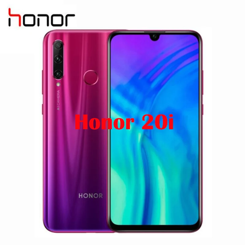 Новый оригинальный официальный сотовый телефон Honor 20i 20 i с глобальной прошивкой 6