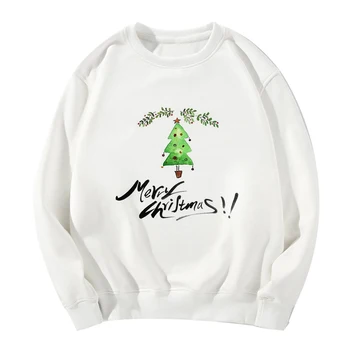 

Merry Christmas Tree Vogue Style Fashion Tracksuit Tops Punk Casual Gothic Kawaii Hoodies Women Sweatshirt