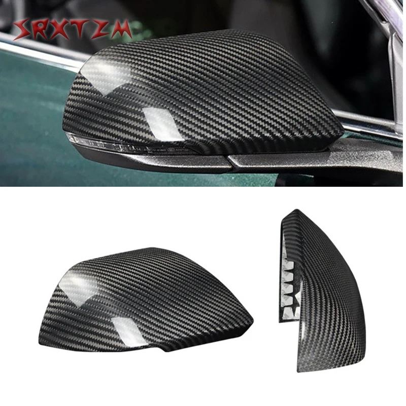 

USA Version Carbon Fiber Rearview Mirrors Guard Covers Caps Side Mirror Protector For Ford Mustang 2015-20 Exterior Modification