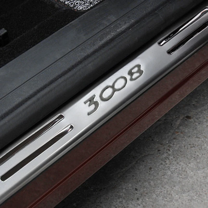 Для peugeot 3008 Ii Gt 17 автомобильный Стайлинг Нержавеющая Накладка на порог защита педали протектор наклейки отделка