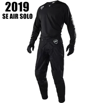 

Hot sall 2019 Black SE AIR SOLO MX Motocross Gear Set Moto Dirt Bike Off Road Motorcycle Jersey And Pants Suit cas