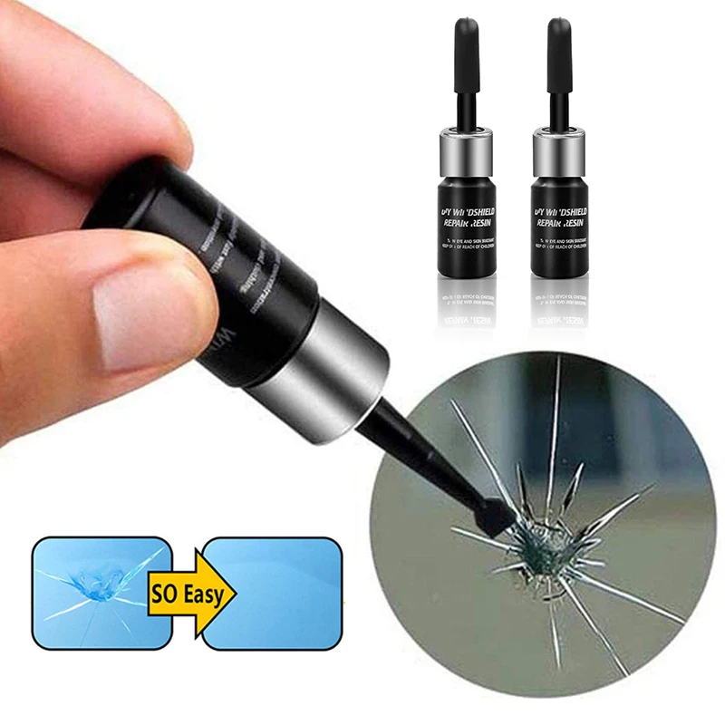 2 pçs vidro automotivo nano reparação fluido carro pára brisa reparação resina rachado kit de reparo de vidro corrector de vidro reparação de crack d4|Enchimentos, adesivos e selantes| - AliExpress