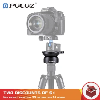 

PULUZ 3/8inch Thread Dome Panoramic Tripod Head Professional Tripod Leveling Head Base with Bubble Level 3/8 standard screws
