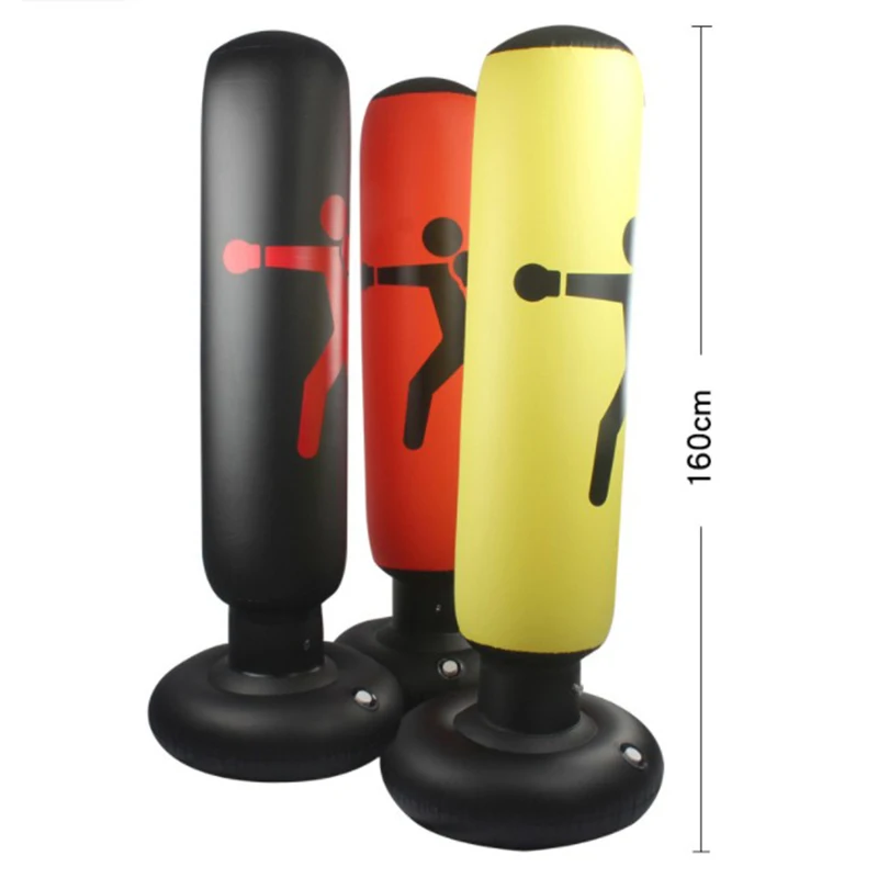 Боксерский Пробивной мешок надувной тумблер Муай Тай тренировочный сброс