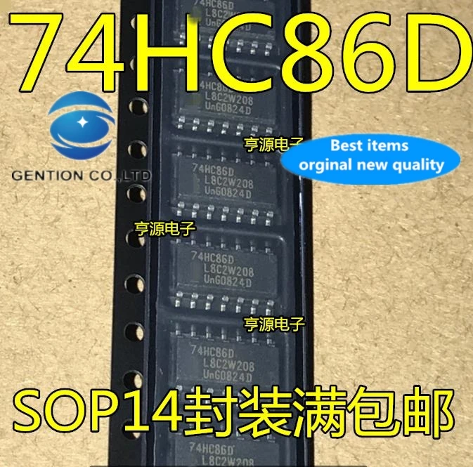 

10PCS 74HC86D 74HC86 SOP-14 3.9MM in stock 100% new and original