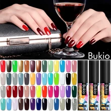 Bukio 60+ чистый цветной Гель-лак для ногтей новейший продукт цвета эмалированный Гель-лак для нейл-арта УФ светодиодный Гель-лак 5 мл