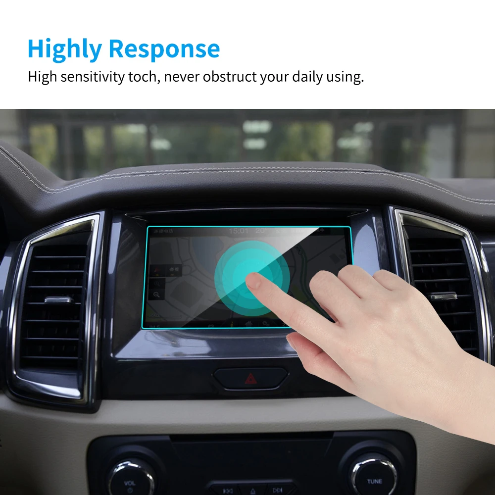 Автомобильный gps навигационный экран протектор для Ford Endeavour Sync2 Sync3- авто интерьер закаленное стекло пленка автомобильные аксессуары
